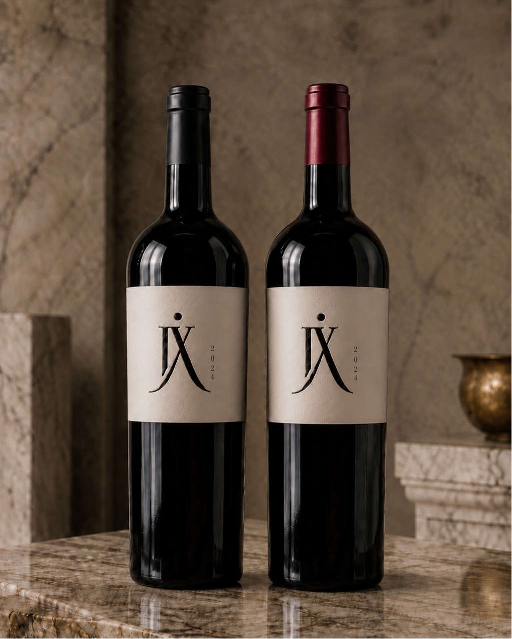 The 2024 Ninth Acre wines on the table at the estate