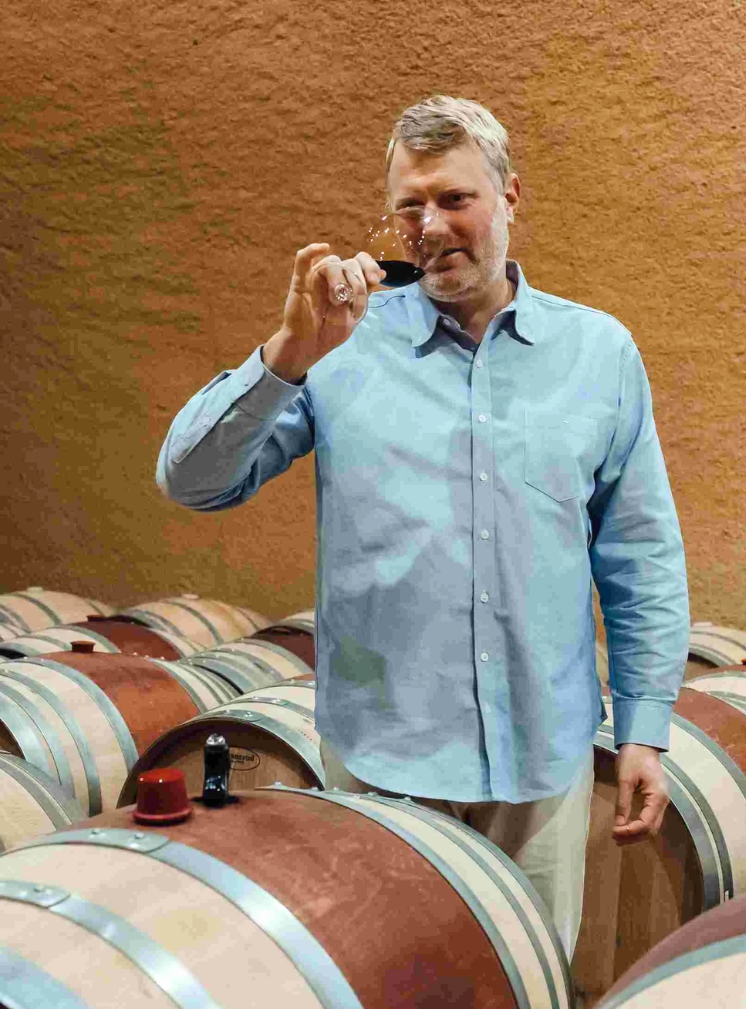 Shawn Johnson, winemaker at Ninth Acre